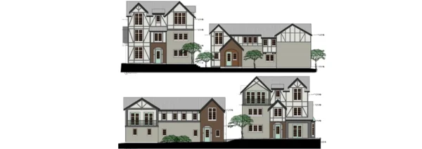 Architectural elevations for Carkeek Park Tudor Homes